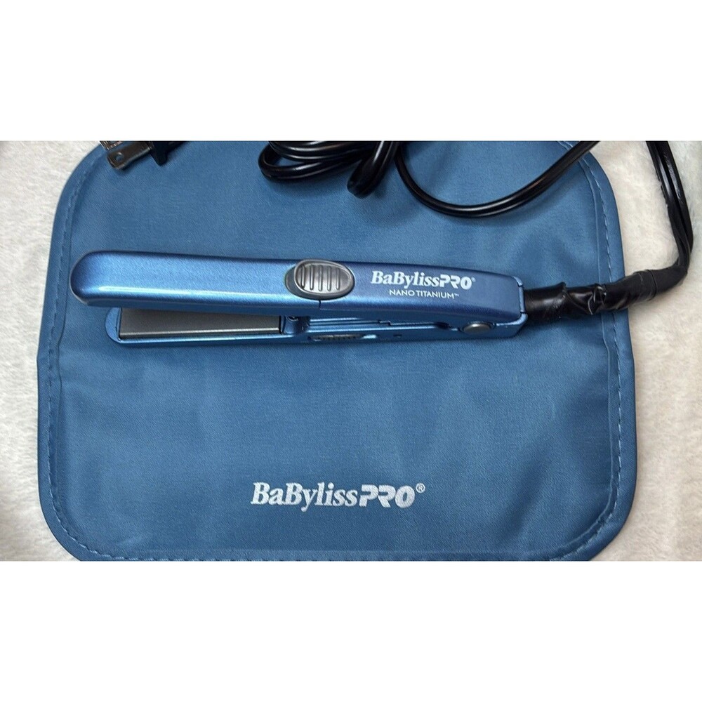 BaByliss ProNano Titanium Mini Hair Straightener 1/2 " With Travel PouchTESTED